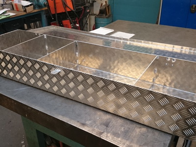 Hliníková bedna na elektromateriál