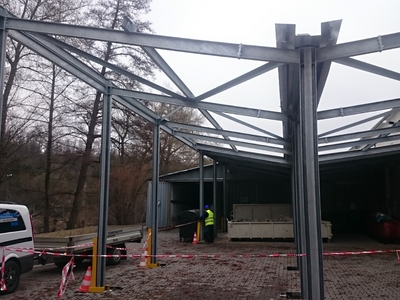 Realizace zastřešení odpadového hospodářství