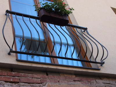 Kované zábradlí na Fr. okno